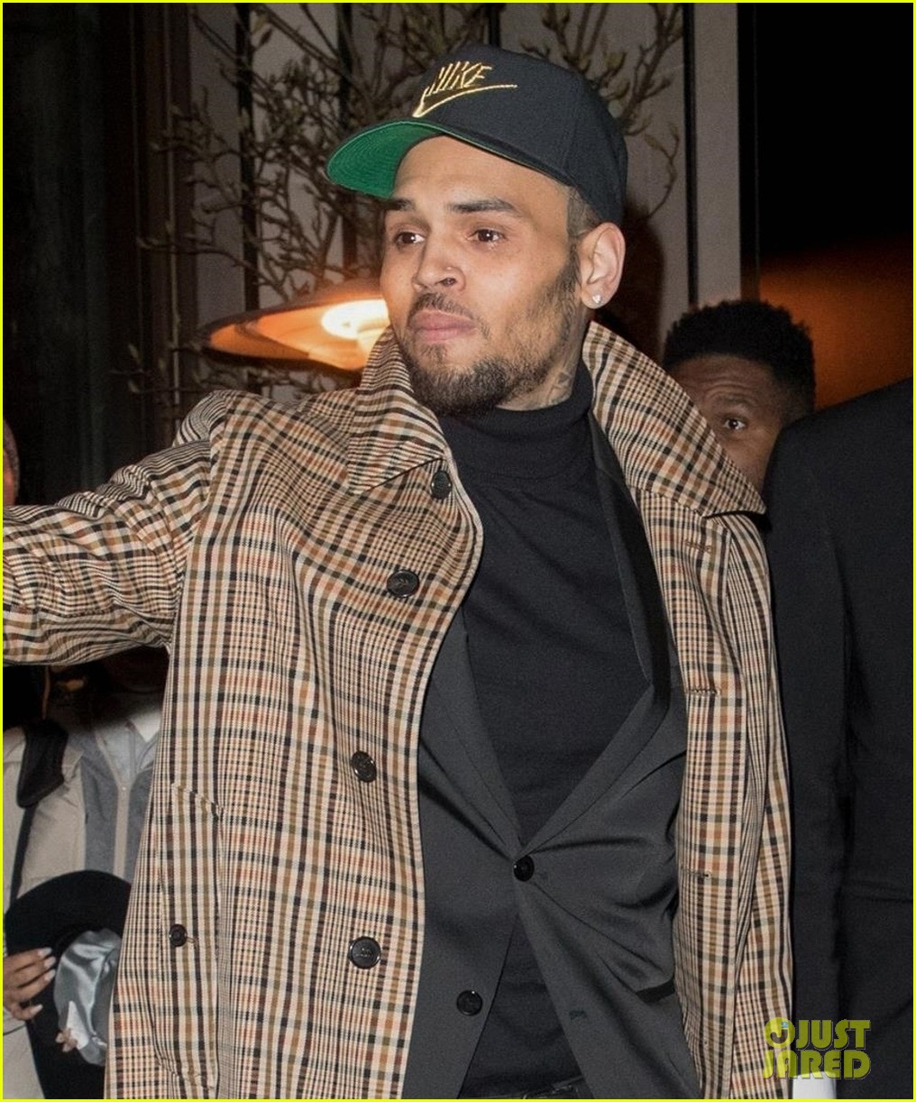 chris brown emerges in paris with ammika harris after arrest 064215492