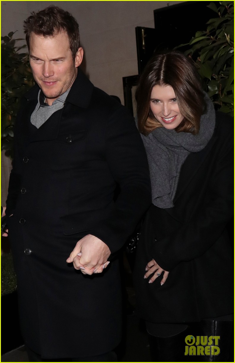 Chris Pratt & Katherine Schwarzenegger Couple Up For Dinner in London