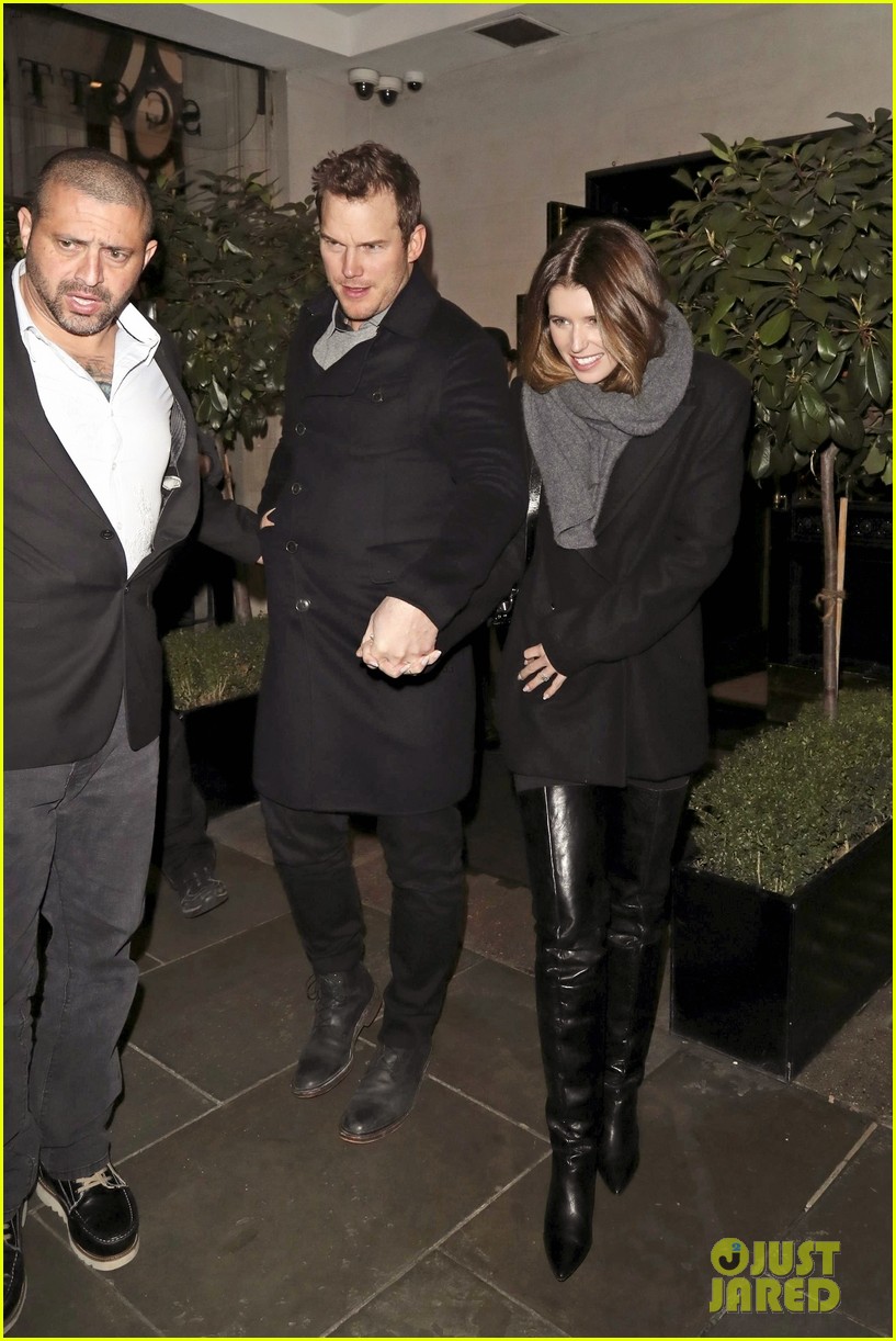 Chris Pratt & Katherine Schwarzenegger Couple Up For Dinner in London