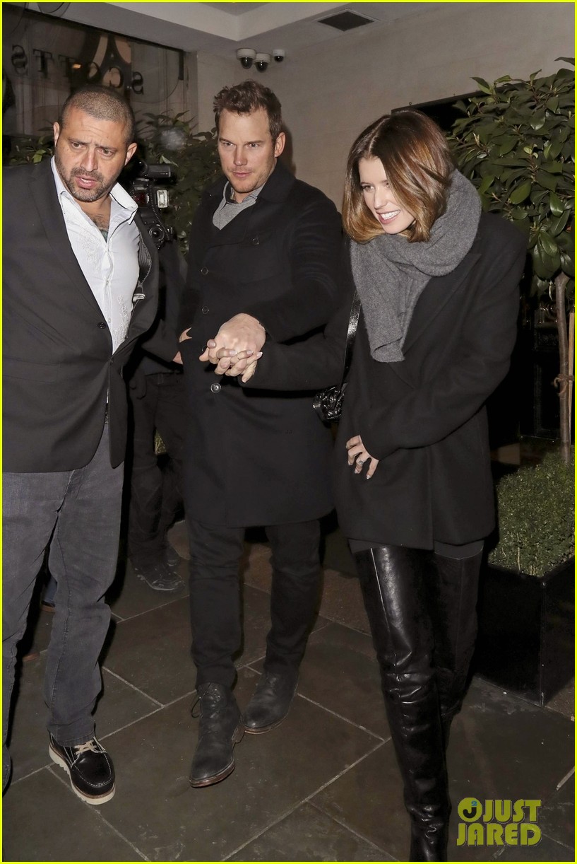 Chris Pratt & Katherine Schwarzenegger Couple Up For Dinner in London