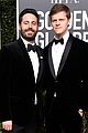 lucas hedges suits up for golden globes 2019 with boy erased writer garrard conley 05