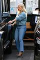hilary duff bright blue lunch with friends 03