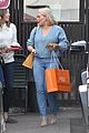 hilary duff bright blue lunch with friends 05