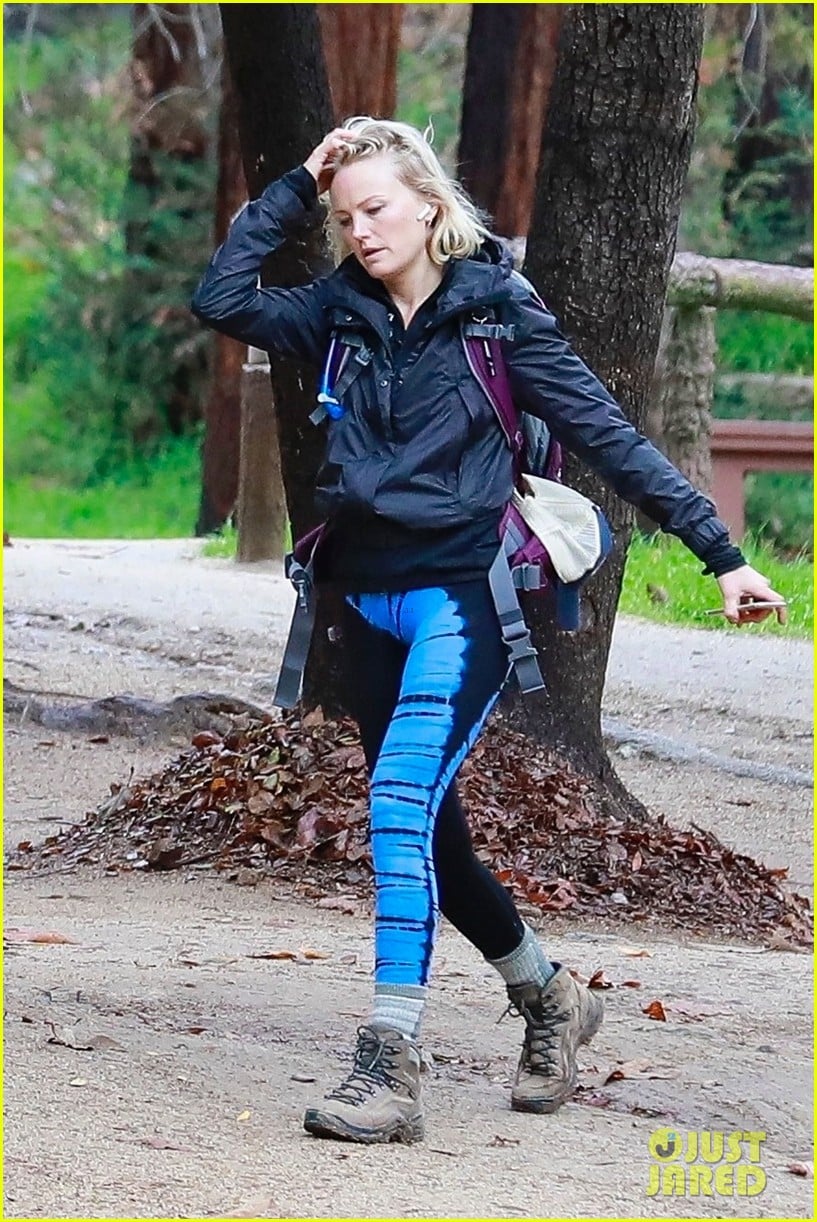 malin akerman braves rainy weather for afternoon hike 034213171