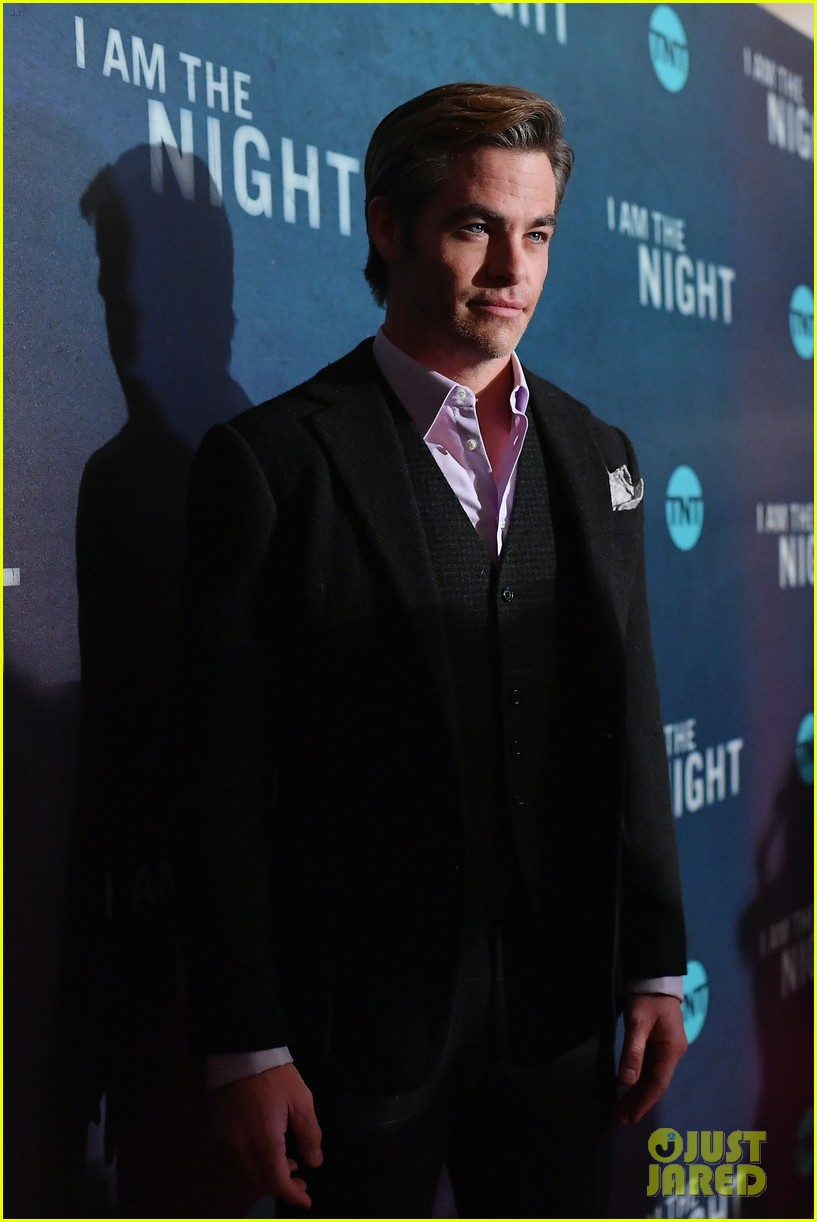 Chris Pine Reunites with Zachary Quinto at 'I Am The Night' NYC