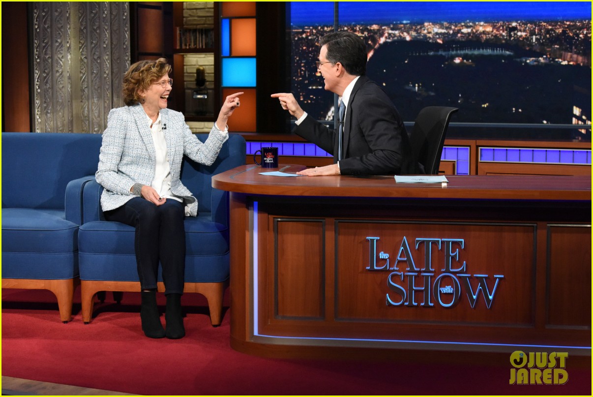 annette bening confirms captain marvel role on late show 02
