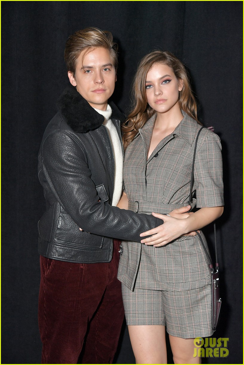 barbara palvin dylan sprouse cozy up at boss nyfw show 01