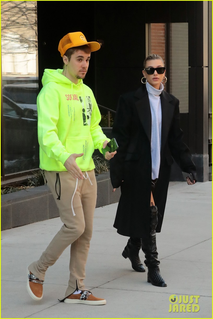 justin bieber gets the door for hailey while stepping out in nyc 08