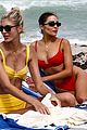 olivia culpo rocks red bikini in miami with devon windsor 04