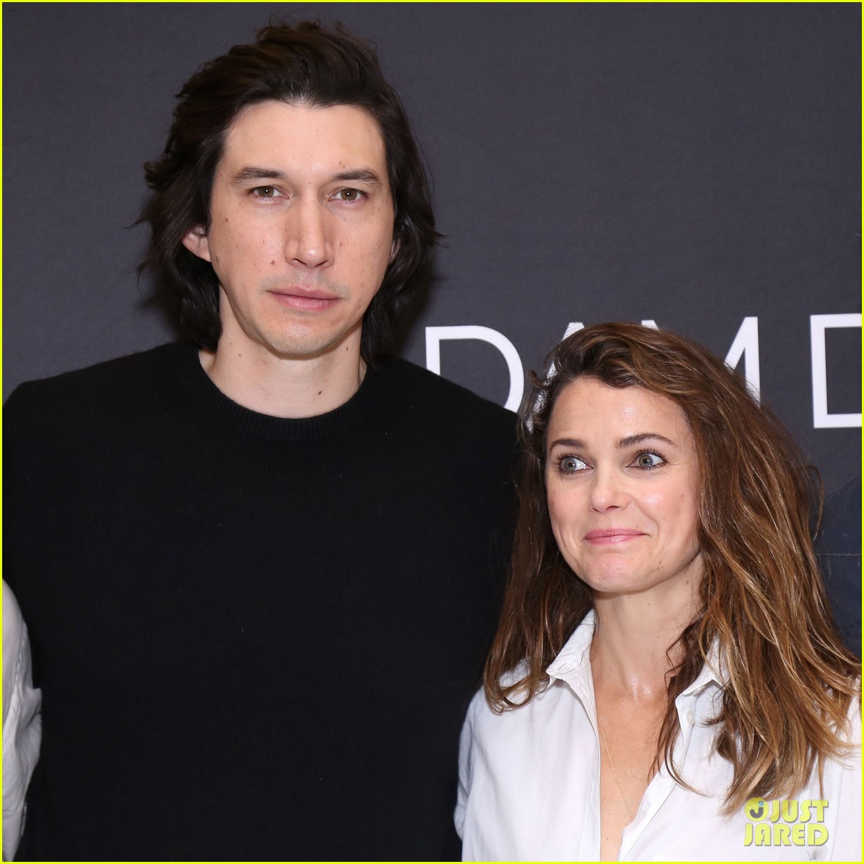 adam driver keri russell join burn this broadway cast at nyc photo call 014253176