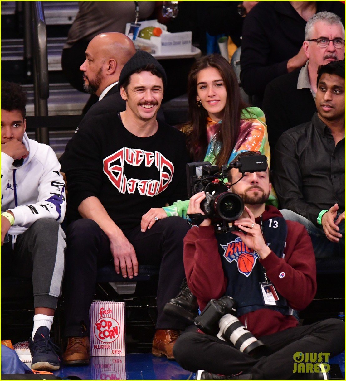 james franco girlfriend isabel pakzad have date night at lakers game 04