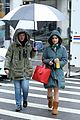 lucy hale braves the rain for day on katy keene set 03