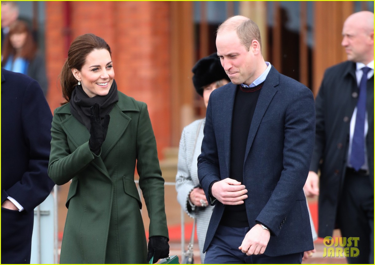 Kate Middleton & Prince William Brave the Rainy Weather in Blackpool
