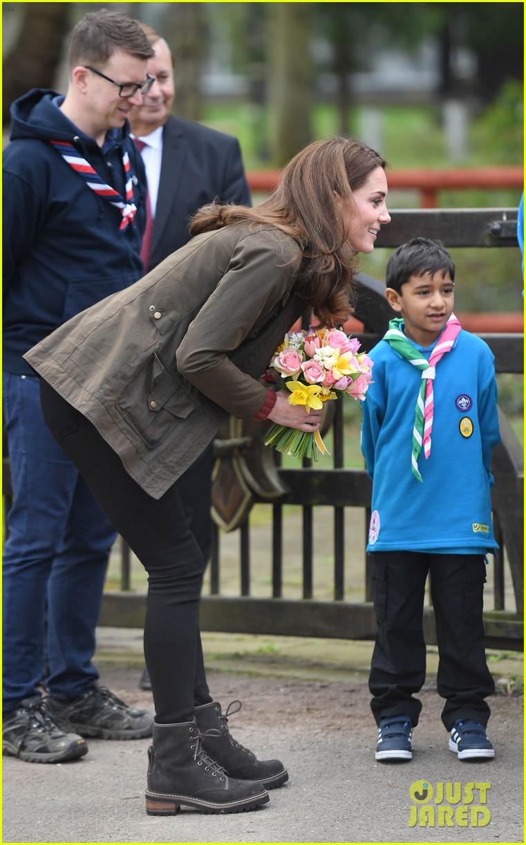 Kate Middleton Visits the Scouts' Headquarters Outside of London(00)