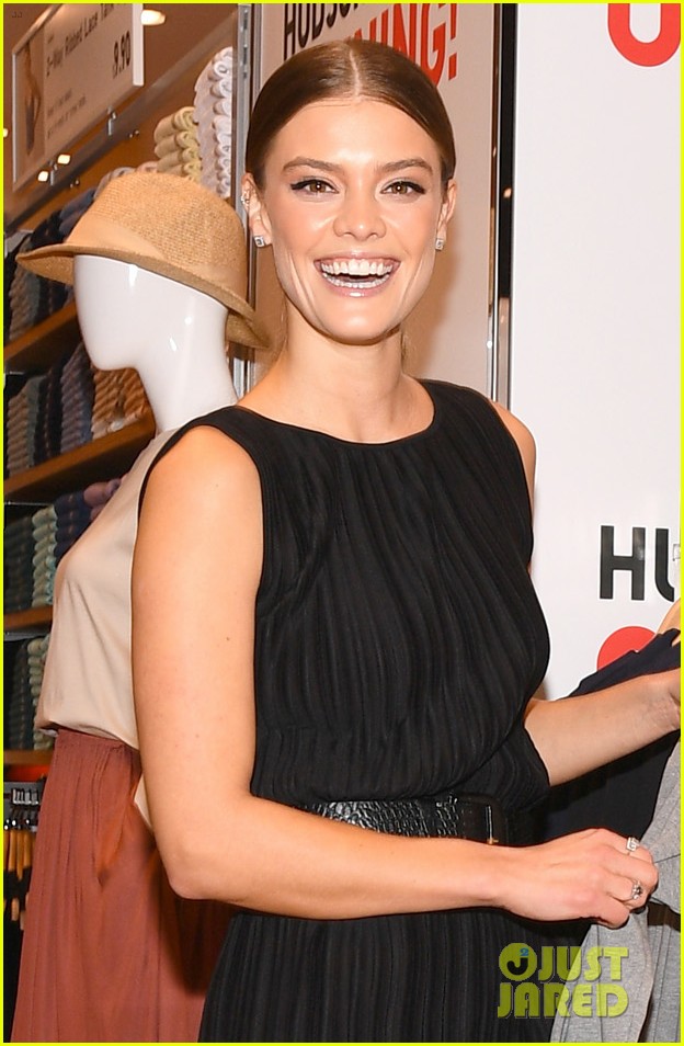 nina agdal attends opening of uniqlo at hudson yards 024257342