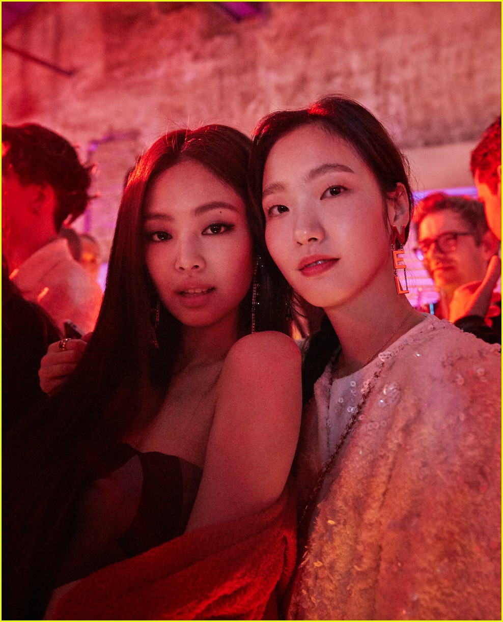 Pharrell Williams Parties With BLACKPINK's Jennie at Launch of