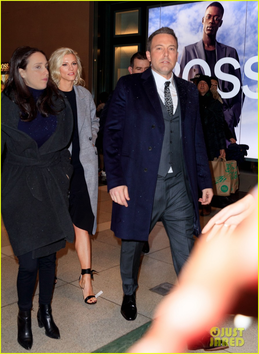 Ben Affleck is Joined by Lindsay Shookus at 'Triple Frontier' Premiere