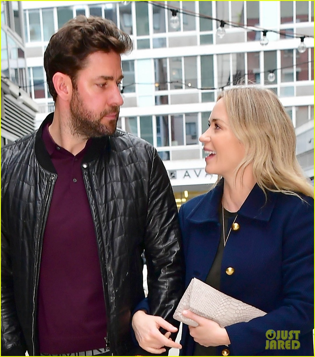 Emily Blunt & John Krasinski Couple Up for Date Night in NYC! Photo