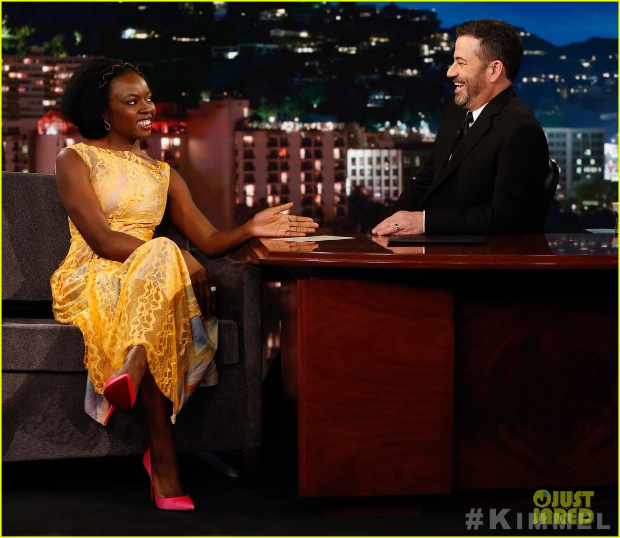 danai gurira explains real life walking dead michonne moment to fend off wild coyote 044270626
