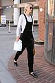 jaime king keeps it chic in black overalls while running errands 05