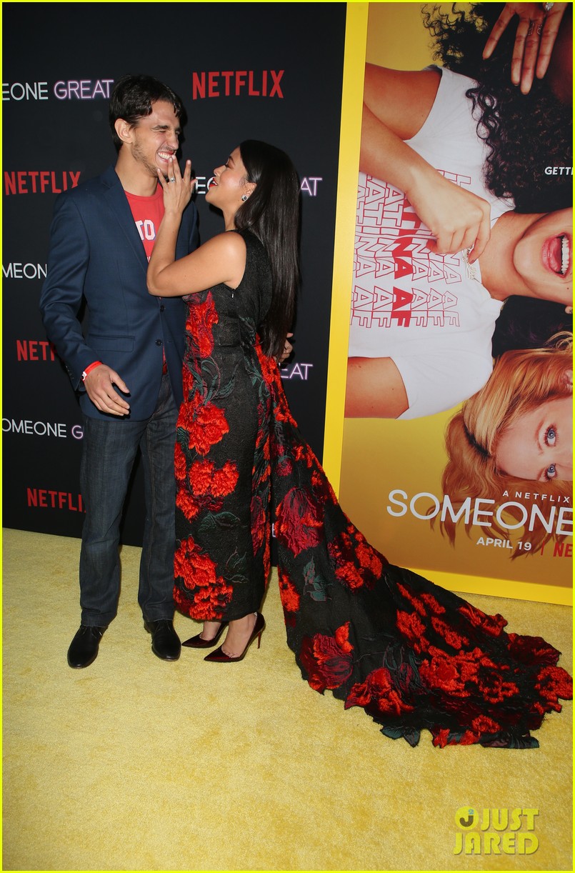 gina rodriguez is supported by fiance joe locicero at someone great premiere 034274704