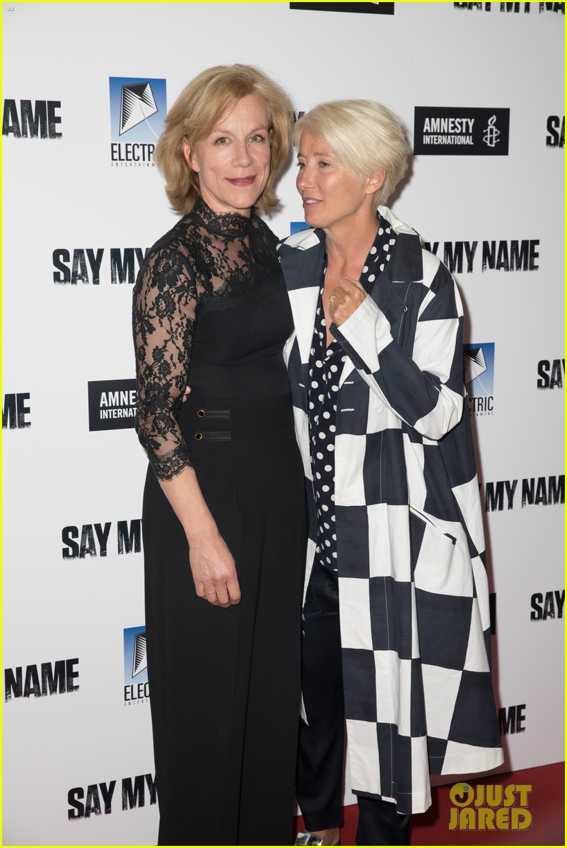 emma thompson steps out for say my name gala screening london 12