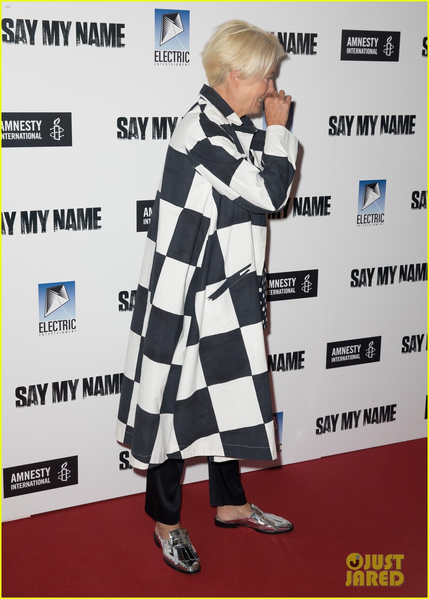 emma thompson steps out for say my name gala screening london 154276757