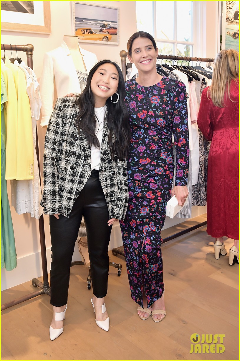 awkwafina and cobie smulders step out in style for veronica beard store opening 064280349