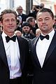 leonardo dicaprio brad pitt margot robbie hit cannes for once upon a time in hollywood 15