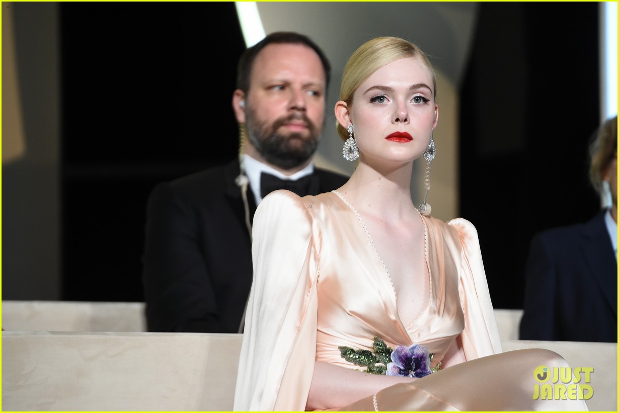 elle fanning cannes opening ceremony gucci gown 424291166