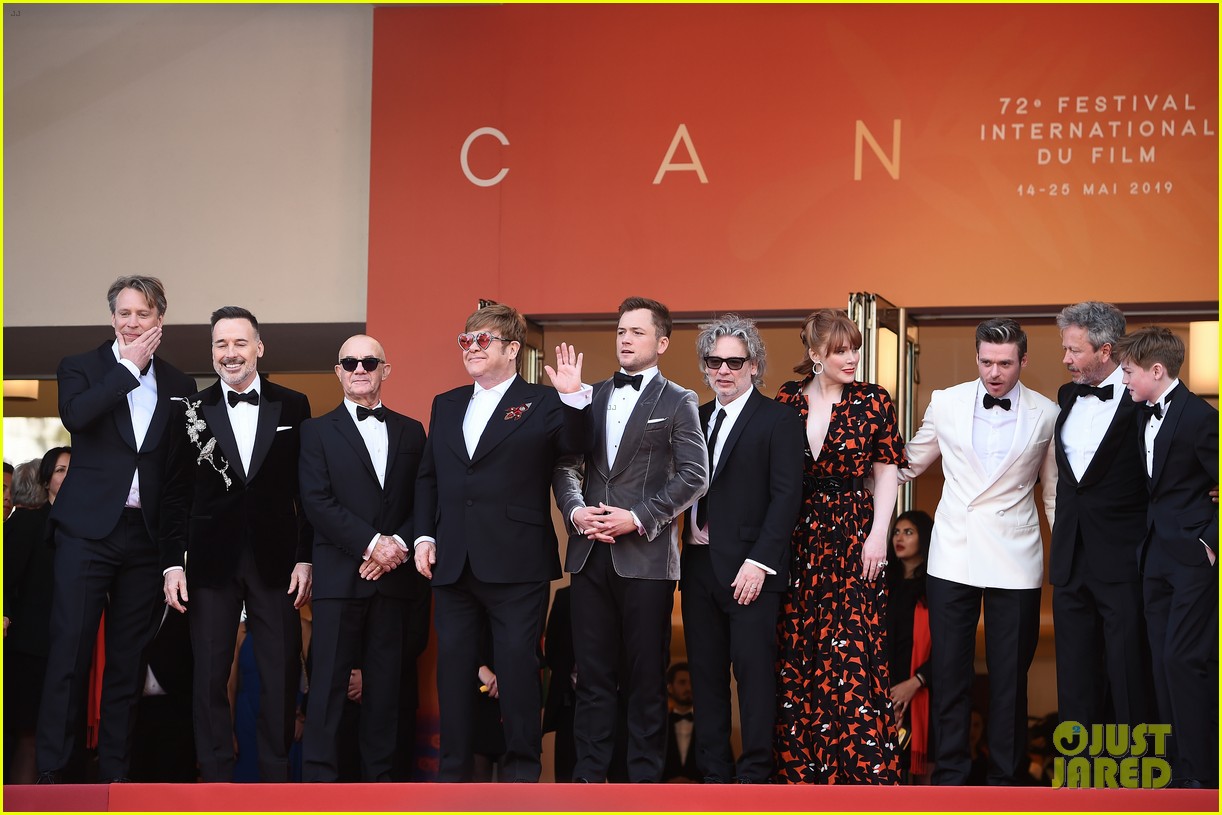 elton john taron egerton rocketman cast celebrate premiere at cannes 2019 09
