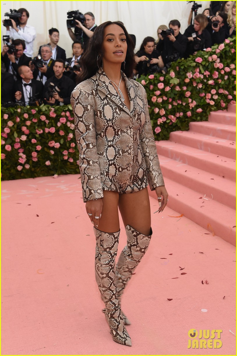 solange knowles is a python on met gala 2019 red carpet 054285841