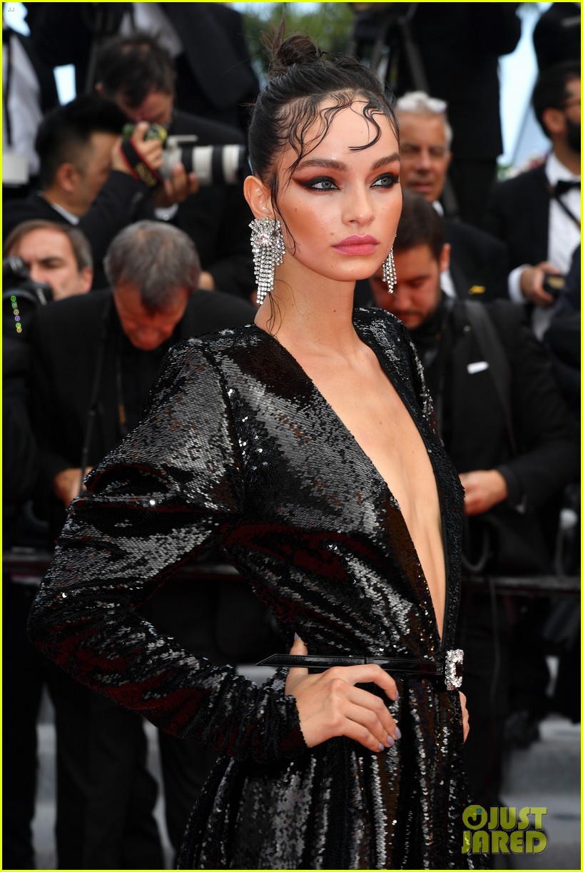 camila morrone supports leonardo dicaprio at once upon a time in hollywood cannes 724296093