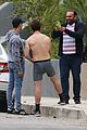 shia labeouf bares ripped tattooed torso going shirtless in his underwear 20
