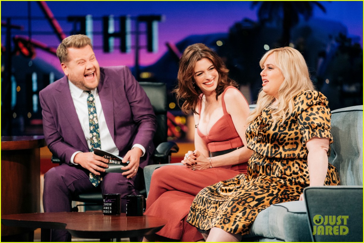 Rebel Wilson & Anne Hathaway Fight To Be James Corden's Best Friend