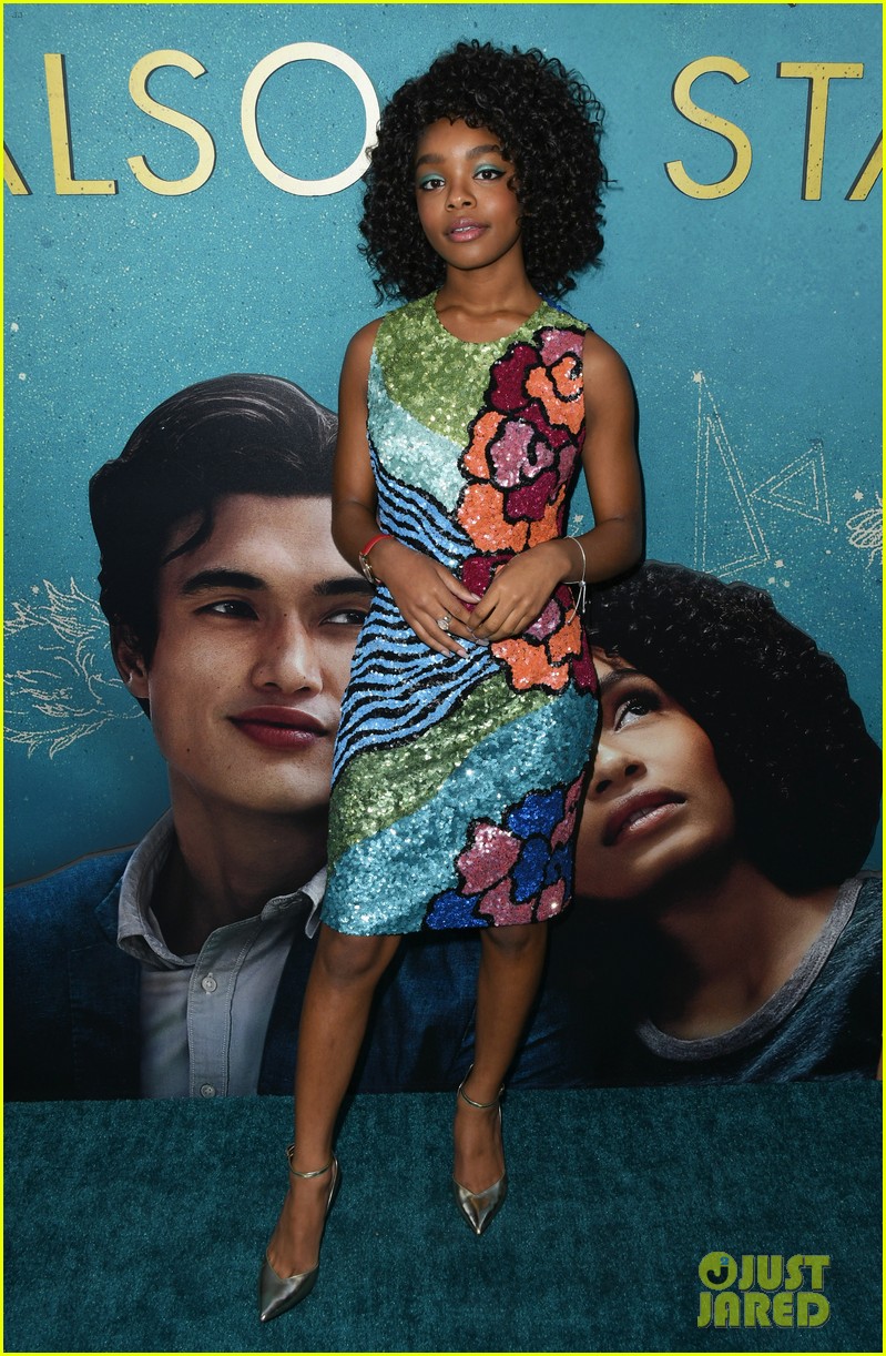 yara shahidi charles melton step out for the sun is also a star premiere 214290769