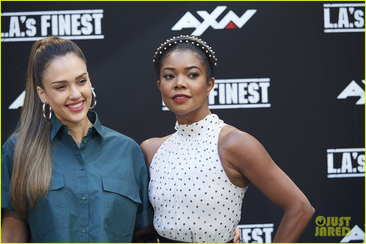 jessica alba gabrielle union team up to bring l a s finest in madrid 08
