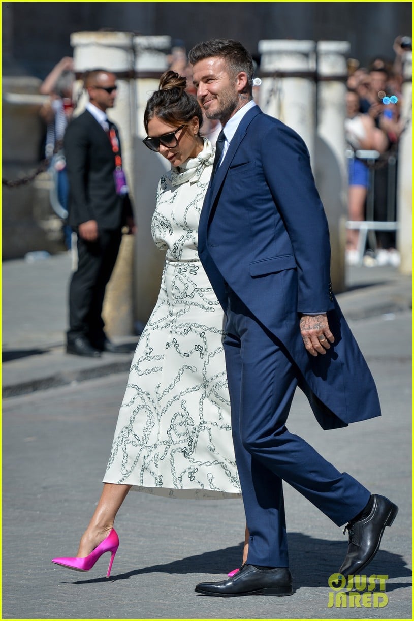 david and victoria beckham look so sharp at friends wedding in spain 074310244