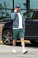 jon hamm runs errands in green striped shorts 21