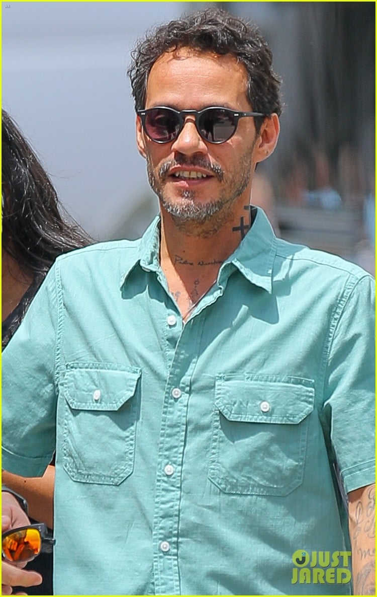 Marc Anthony Arrives to Shoot Scenes for ‘In The Heights’ Movie in NYC