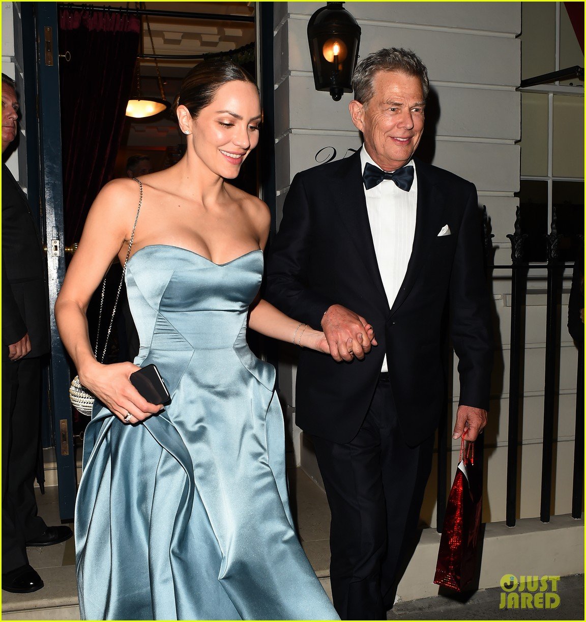 katharine mcphee changes into blue dress after wedding david foster 04