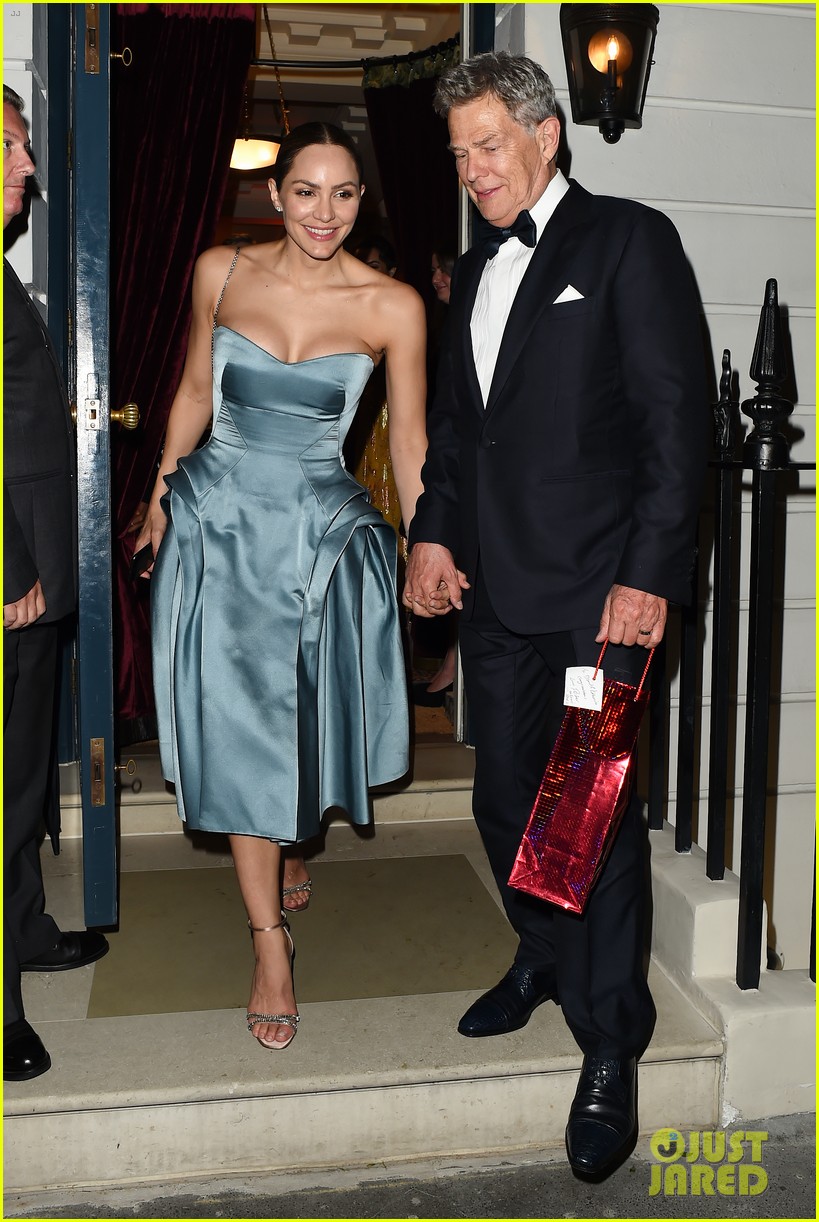 katharine mcphee changes into blue dress after wedding david foster 094315830