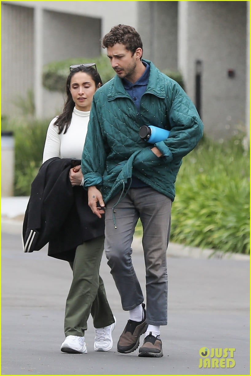shia labeouf fka twigs on hold as he spends time with mystery brunette 134303548