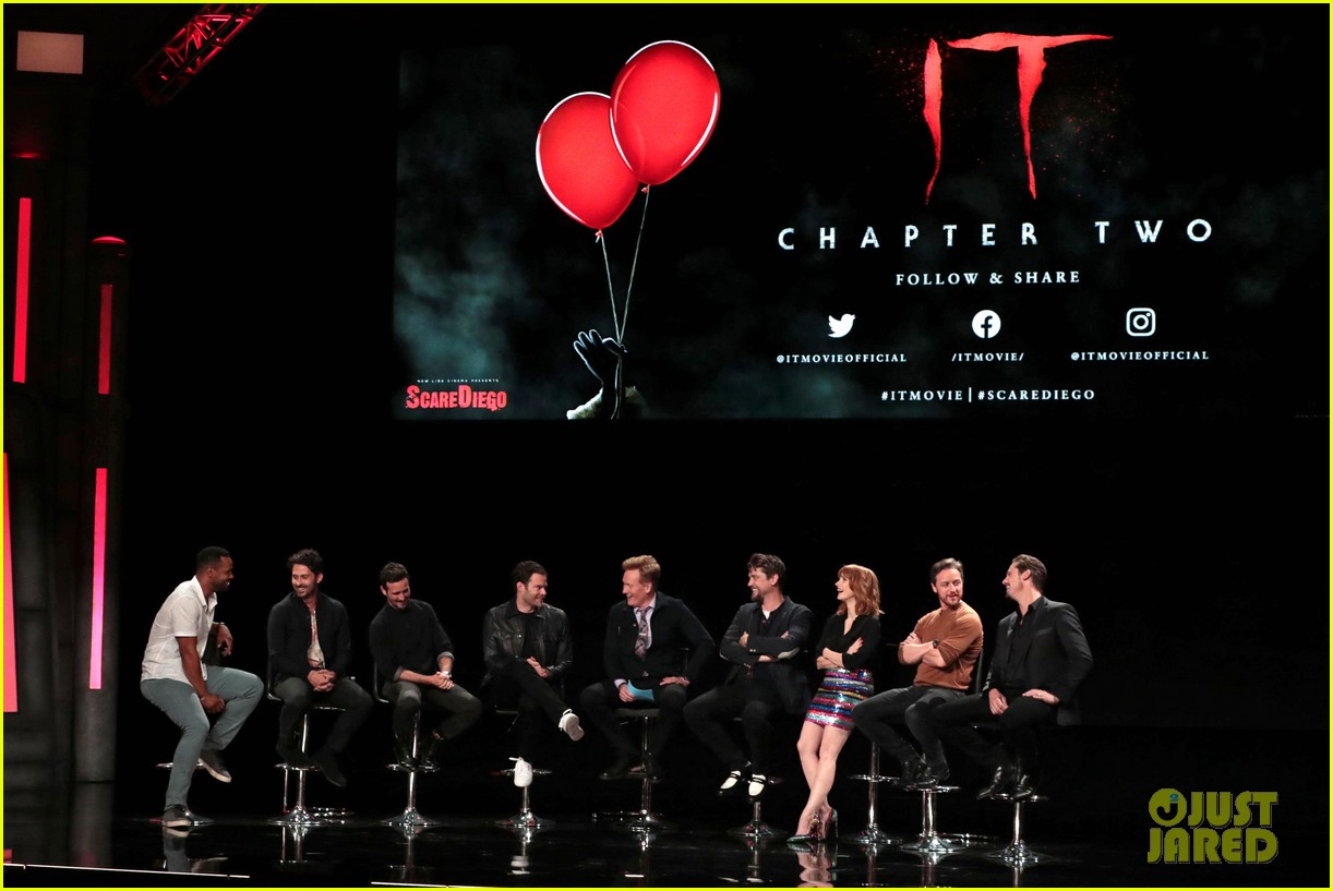 jessica chastain it chapter two cast at comic con 124323689