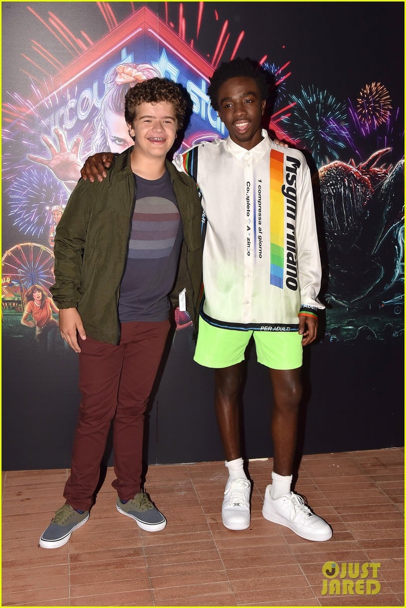 Gaten Matarazzo & Caleb McLaughlin Buddy Up at 'Stranger Things