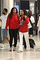 halle bailey family airport arrival pics 01