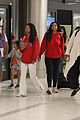 halle bailey family airport arrival pics 02