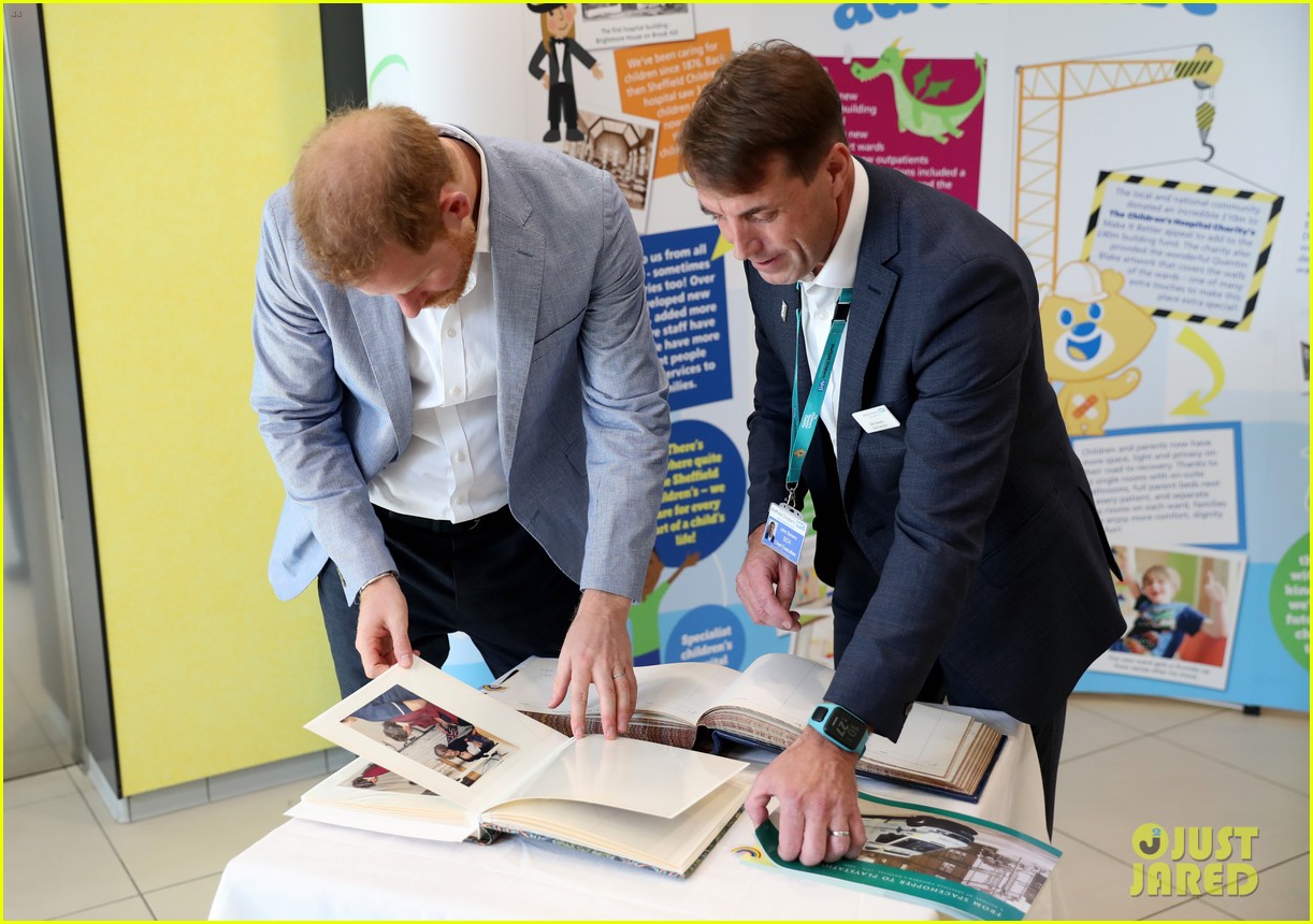 Prince Harry Visits Sheffield & Signs Hospital's Visitors Book