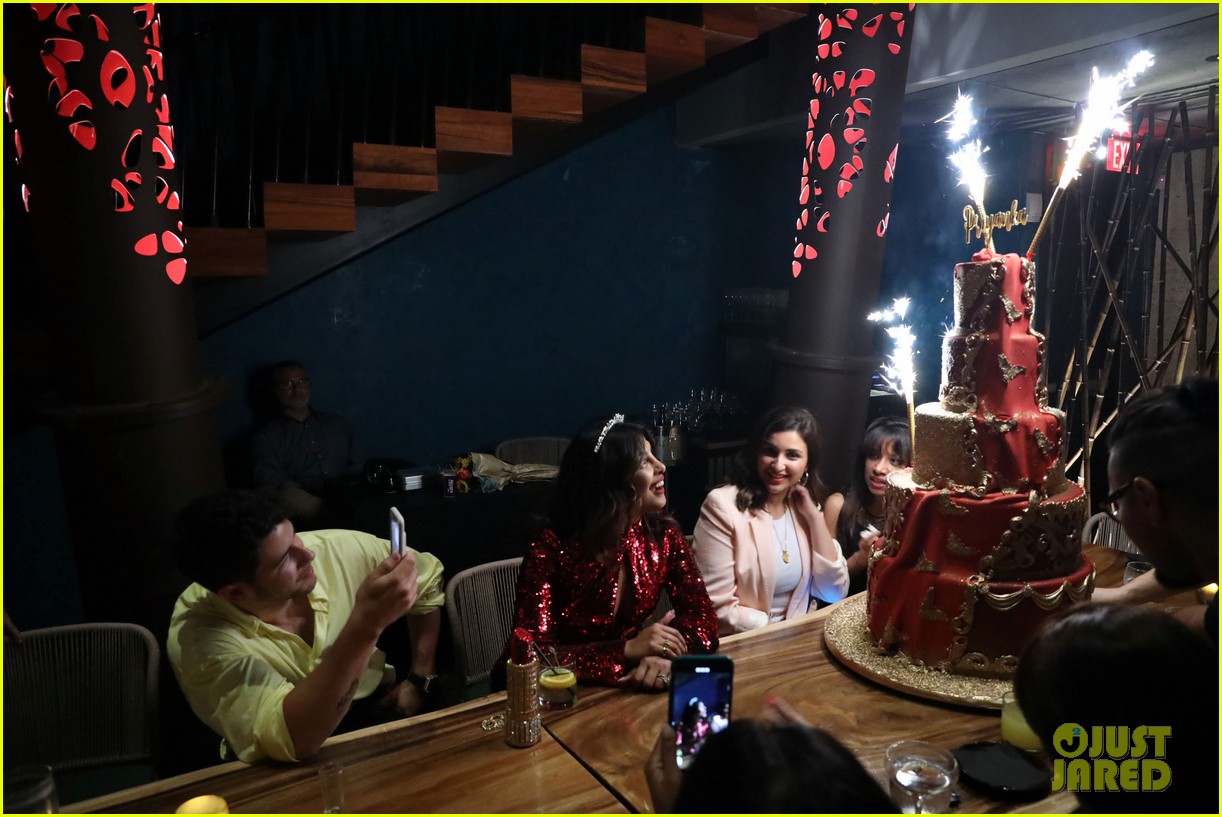 Priyanka Chopra Rocks 'Red Dress' to Celebrate Her Birthday With Nick