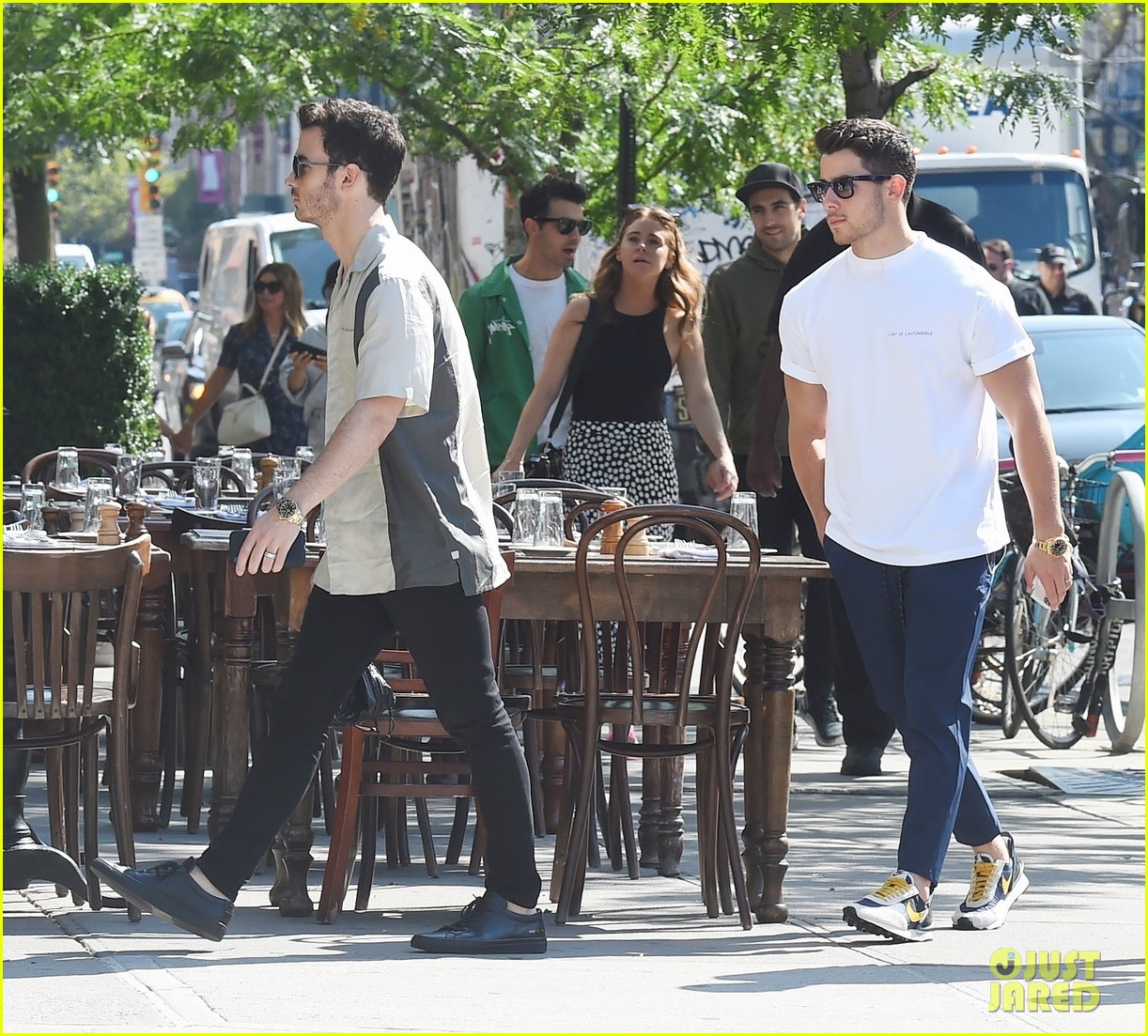 Jonas Brothers Spend a Day Off from Tour in NYC, Sophie Turner Joins ...